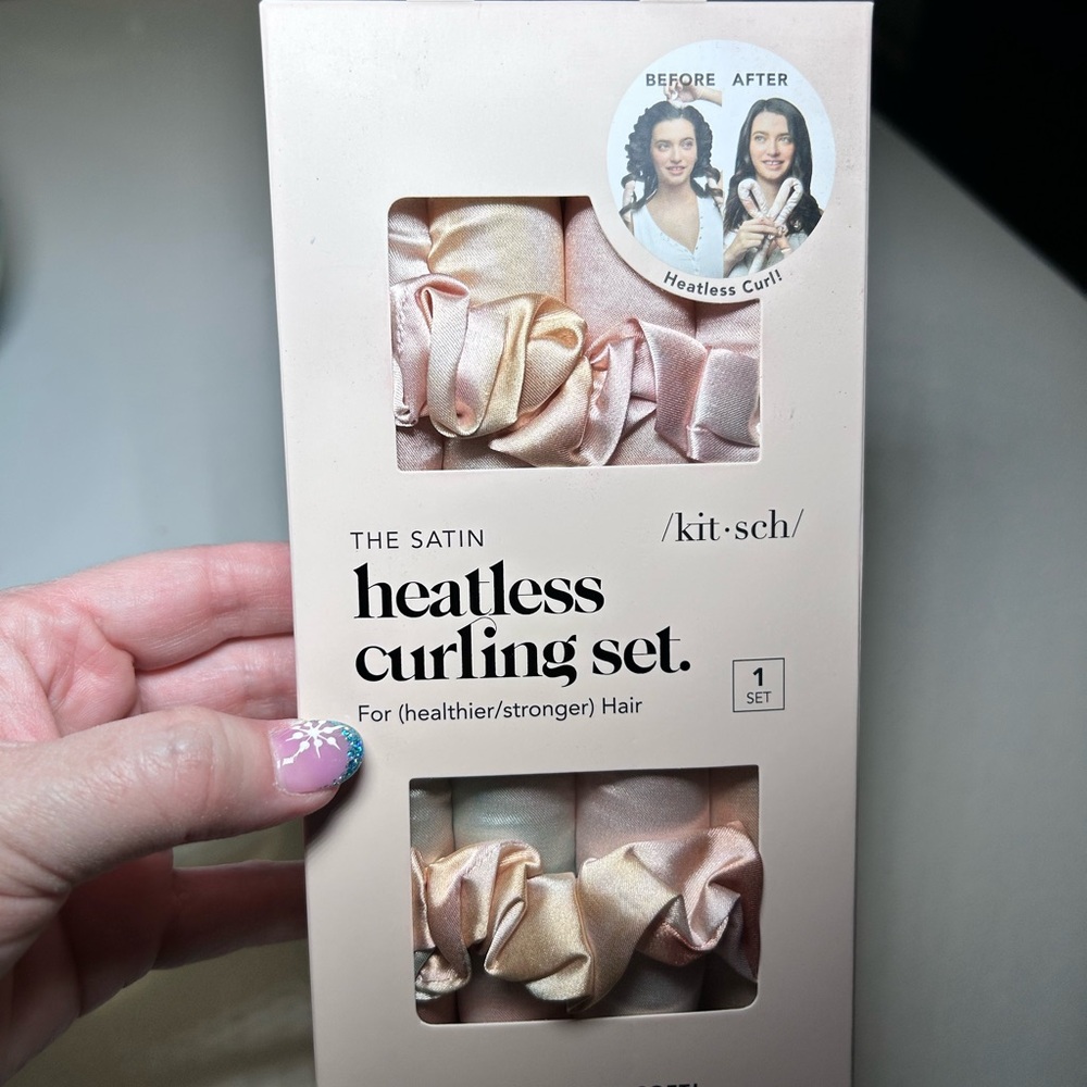 Kitsch Satin Curling Kit with Scrunchies